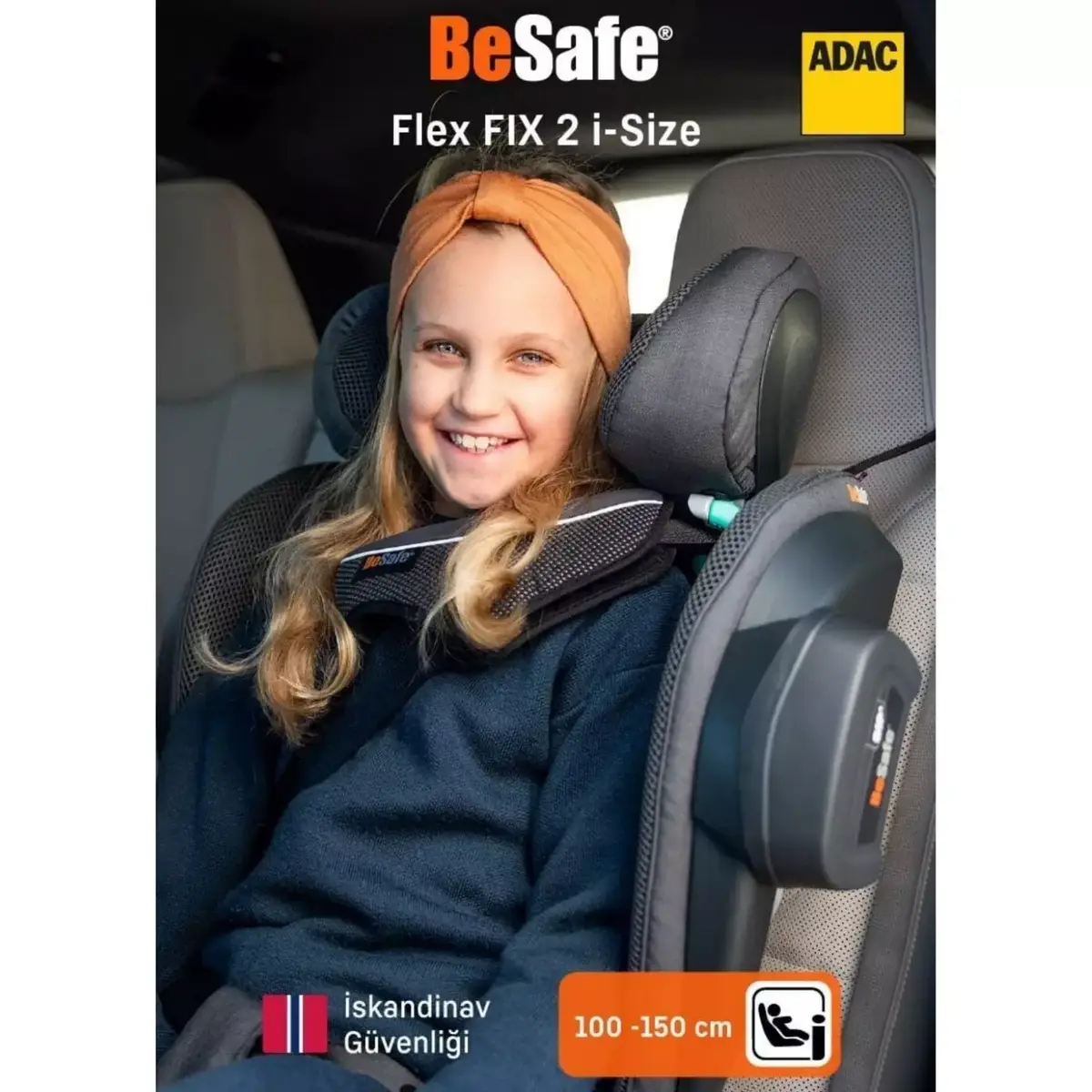 Besafe Izi Flex Fix 2 I-Size Oto Koltuğu 15-36 Kg Anthracite Mesh
