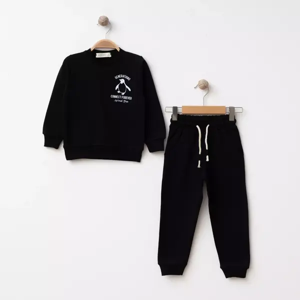 Bebolly 2li Takım Generations Baskılı Siyah