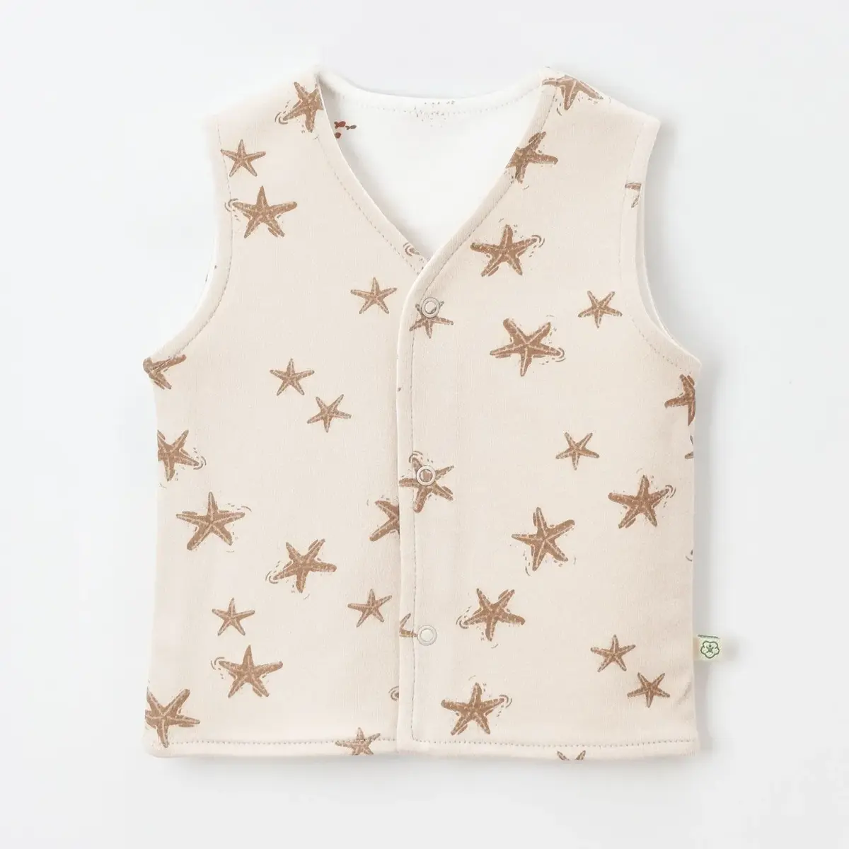 Bibaby Organik Yelek Magic Starfish Latte