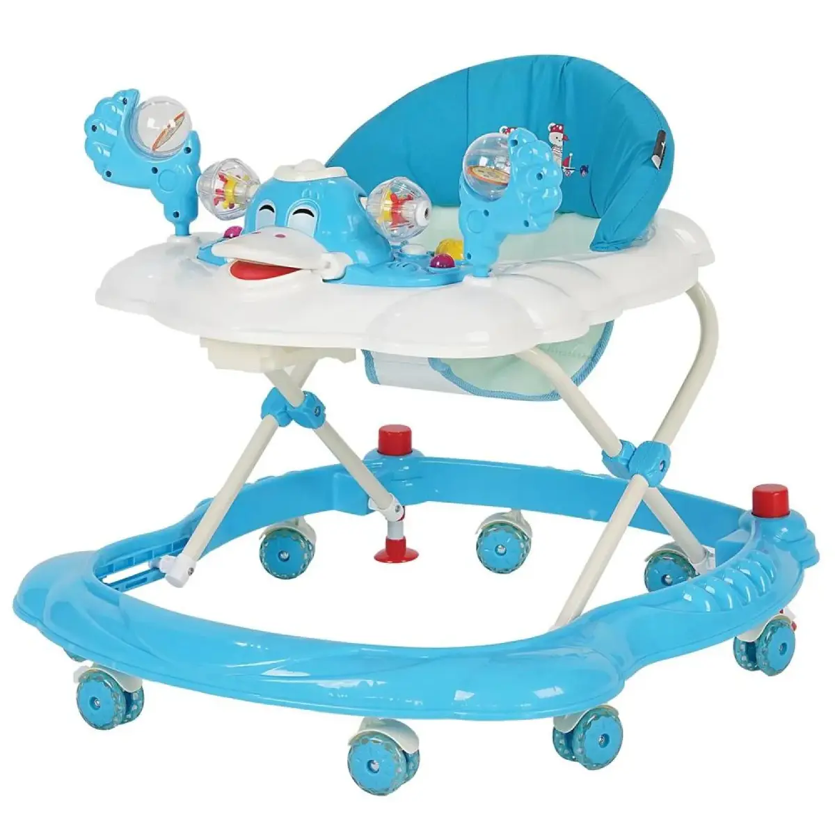Sunny Baby 9223 Vak Vak Yürüteç Silikon Teker Mavi
