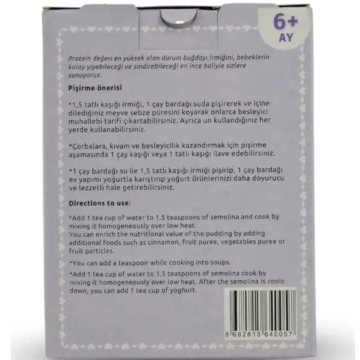 Aşçı Anne İrmik 250 gr