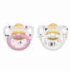 Nuk Happy Kids Kauçuk Emzik 2li 6+ Ay Kız