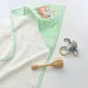 Bibaby Havlu Animals On Board Ekru - Yeşil