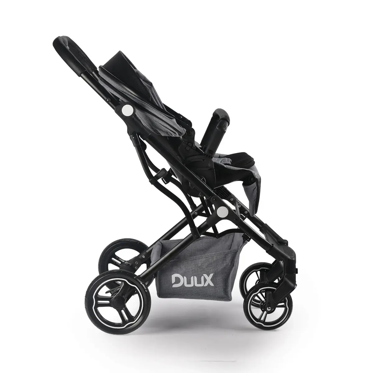Duux Zero Travel Sistem Bebek Arabası Siyah Gri
