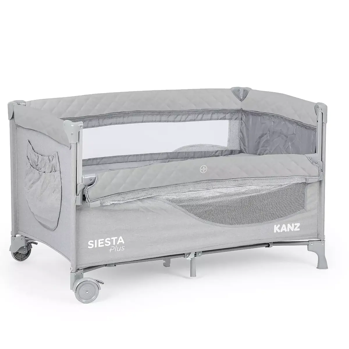 Kanz Siesta Plus Anne Yanı Oyun Parkı 70x120 cm Gri
