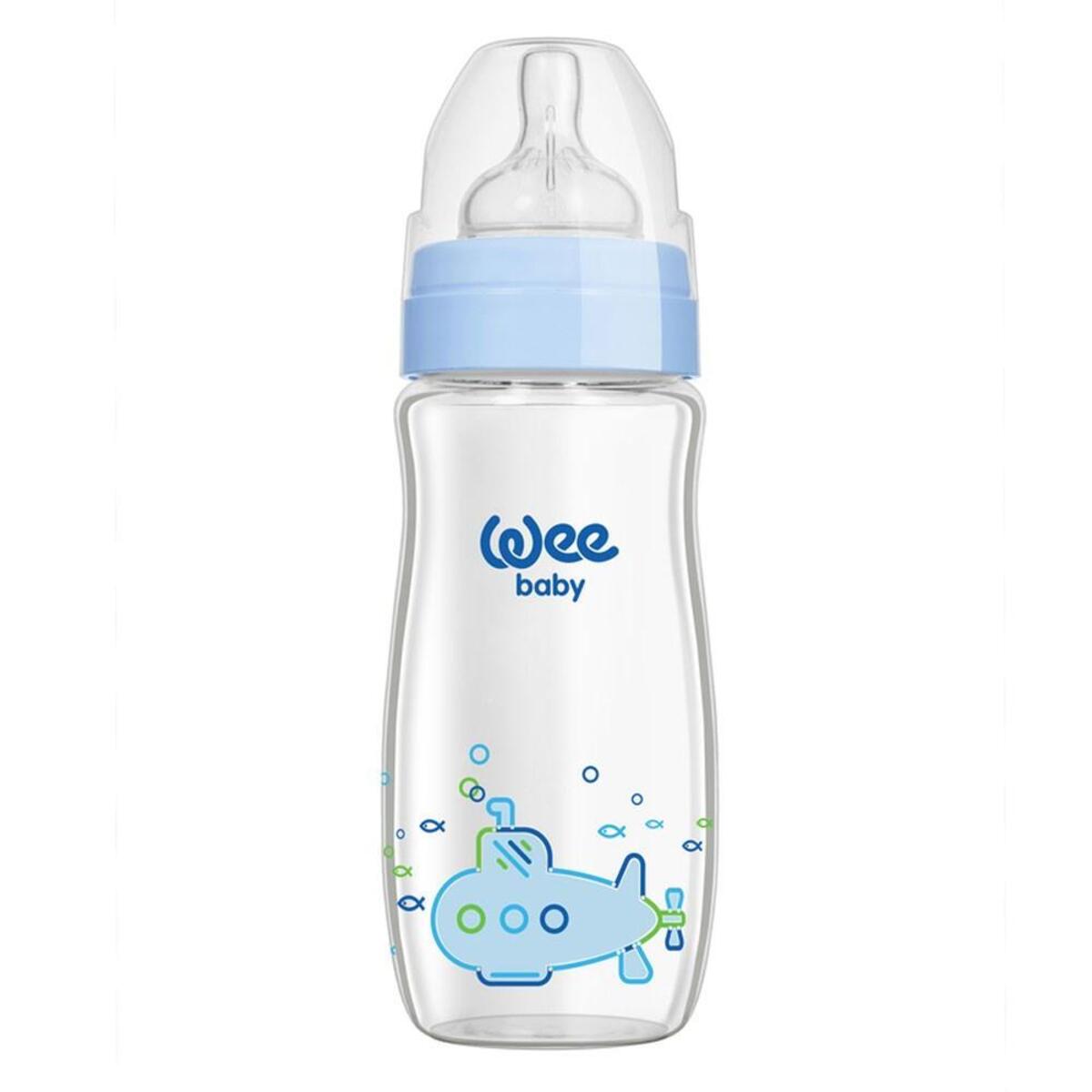 Wee Baby Klasik Plus Geniş Ağızlı Isıya Dayanıklı Cam Biberon 280 ml