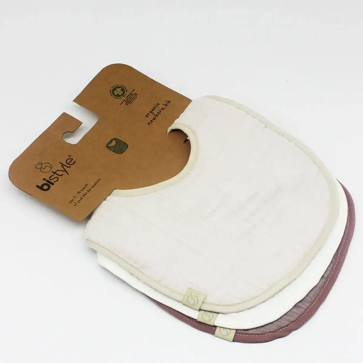 Bistyle Organik Fular Önlük Müslin 3lü Taş - Ekru - Antrasit