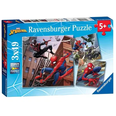 Ravensburger 3x49 Parçalı Puzzle Spiderman-080250