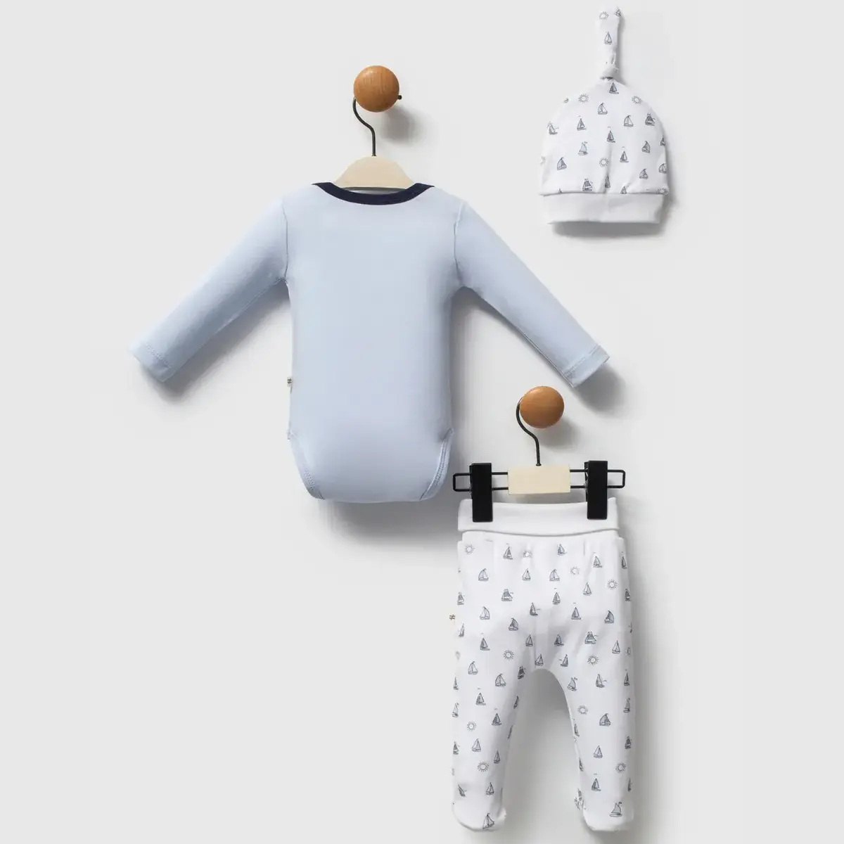 Moi Noi Zıbın Takımı 2li Captain Mavi