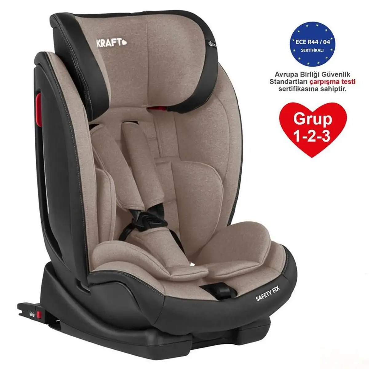 Kraft Safety Fix Oto Koltuğu 9-36 Kg Kahverengi