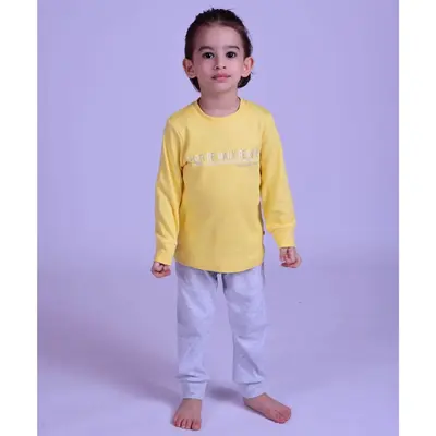 Bibaby Organik Pijama Takımı To Be Brave Sarı