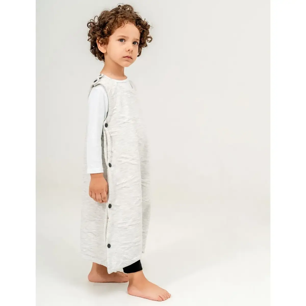 Moi Noi Uyku Tulumu Çıtçıtlı Gri Alacalı