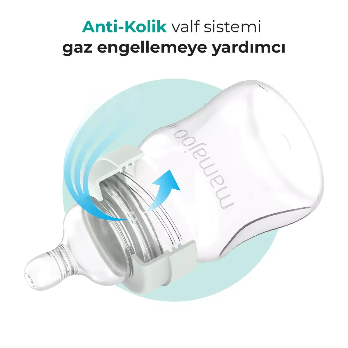 Mamajoo PP Biberon 270 ml & Gece ve Gündüz Biberon Emziği