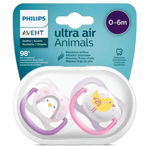 Philips Avent SCF080/06 Ultra Air Silikon Emzik 0-6 Ay Kız