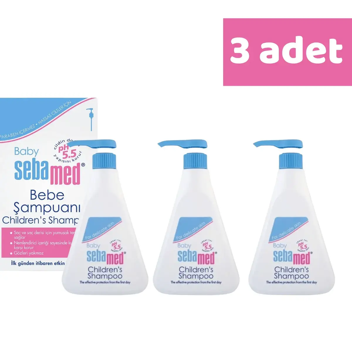 Sebamed Bebek Şampuanı 500 ml x 3 Adet