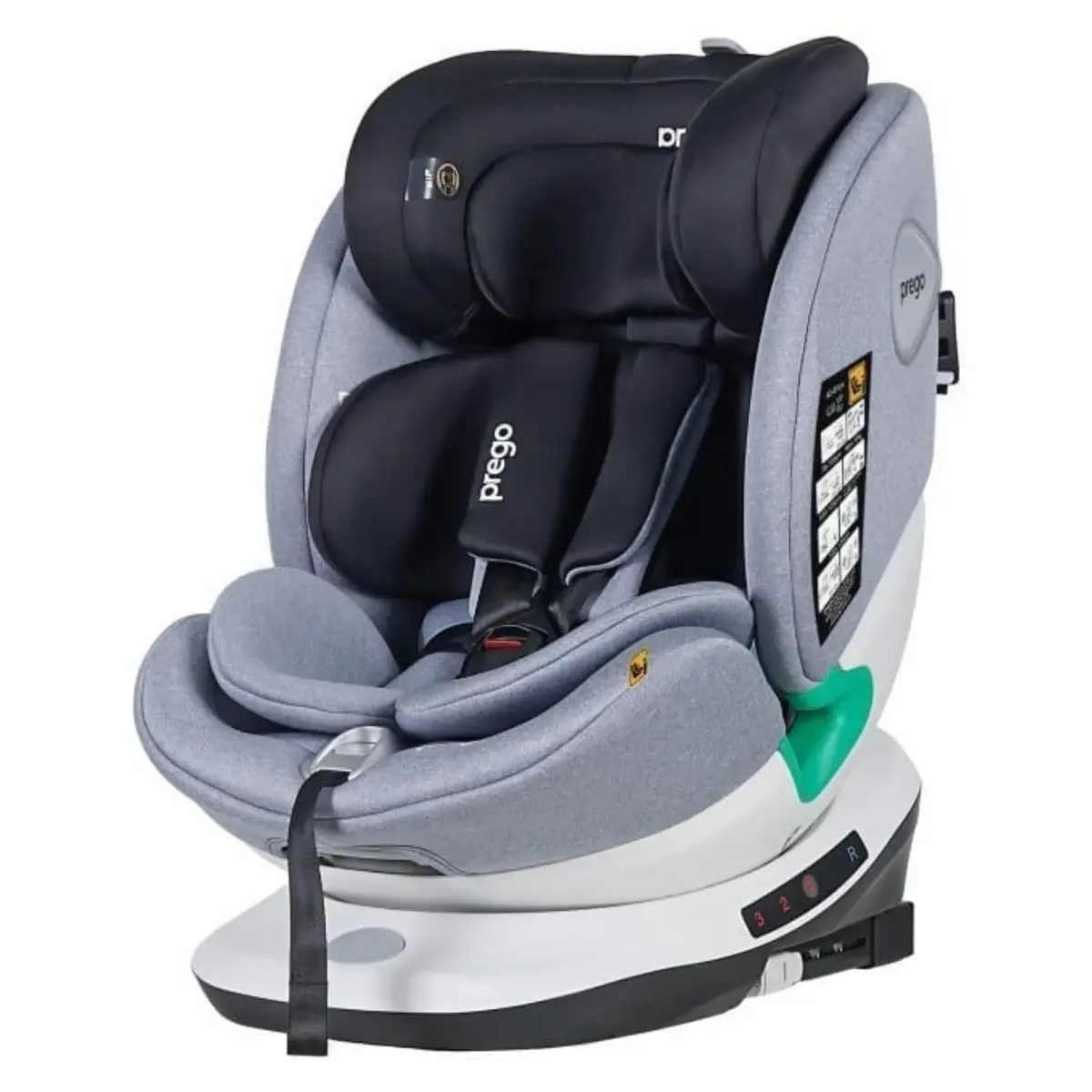 Prego Q9000 Cosmofix I-Size Oto Koltuğu 0-36 Kg Gri Prego Q9000 Cosmofix I-Size Oto Koltuğu 0-36 Kg Gri
