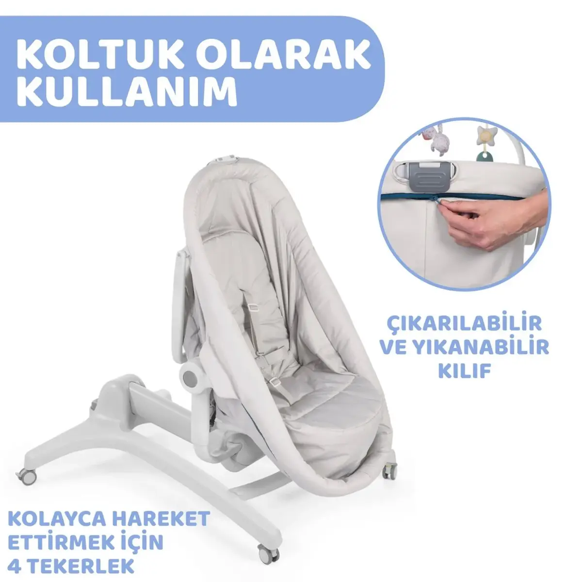 Chicco Baby Hug 4 in 1 Ana Kucağı Grey Relux