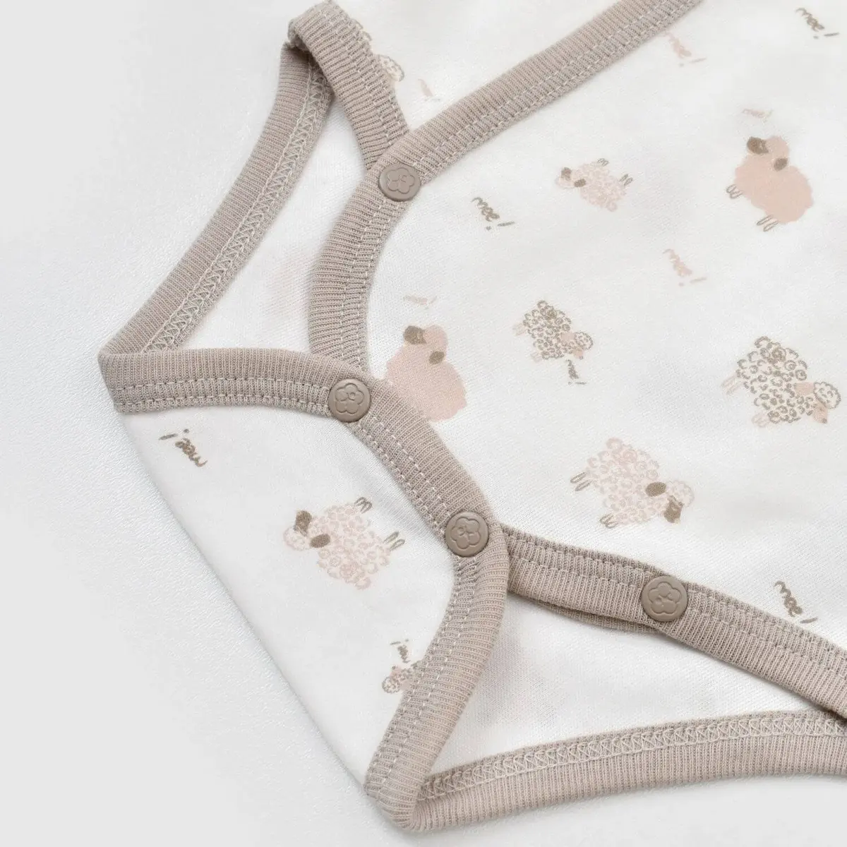 Bibaby Organik Zıbın Takımı Curly Sheep Bej