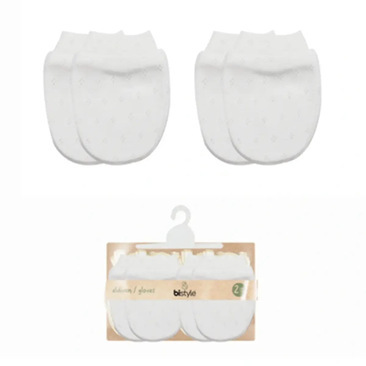 Bistyle Eldiven 2li New White Beyaz