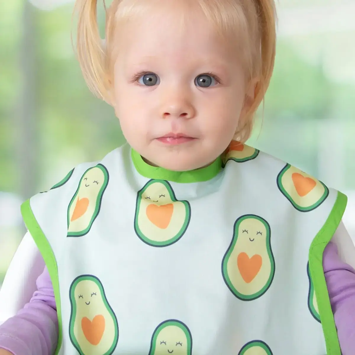Babyjem Baskılı BLW Kolsuz Mama Önlüğü Avokado Desenli