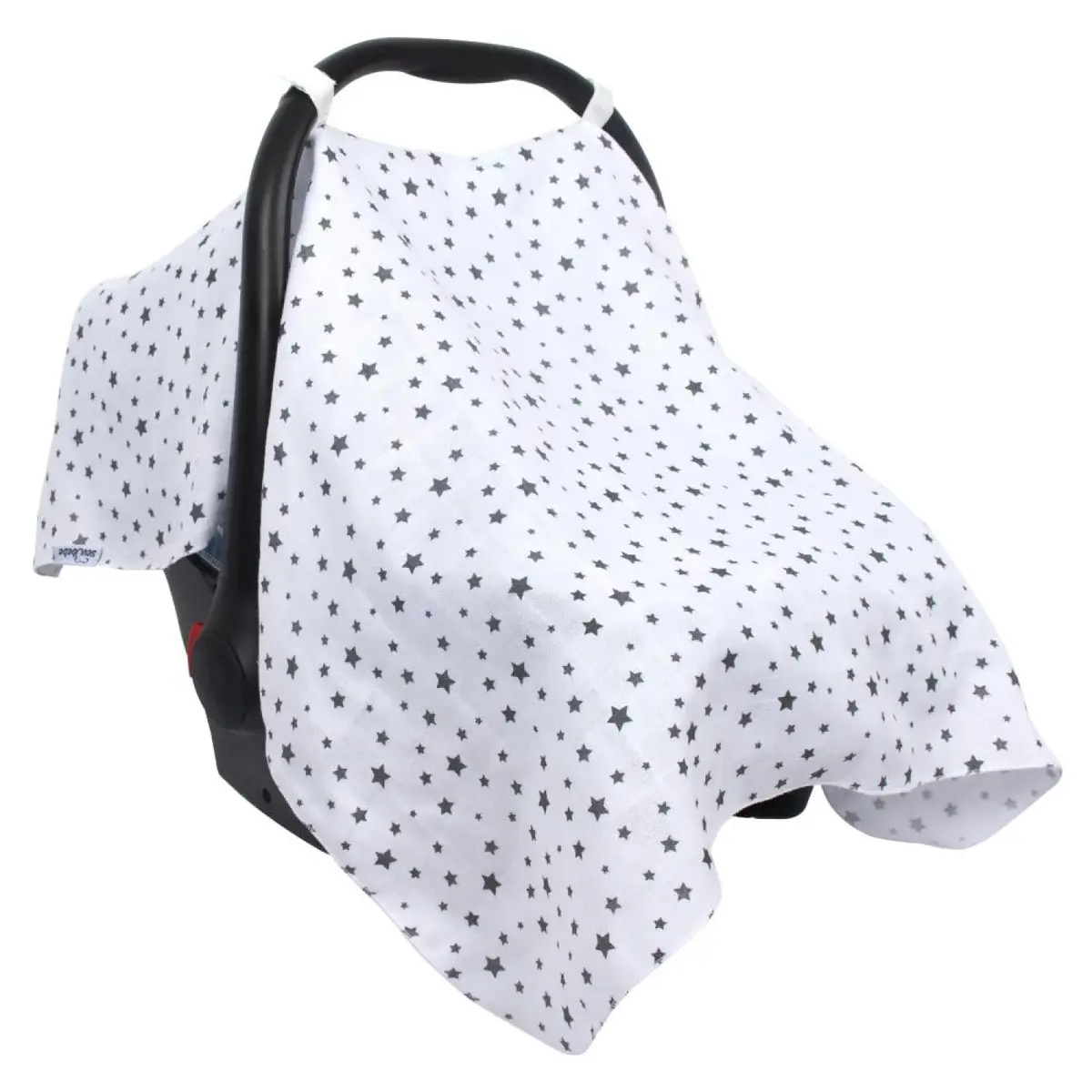 Sevi Bebe Müslin Anakucağı Örtüsü Gri Yıldız Sevi Bebe Müslin Anakucağı Örtüsü Gri Yıldız