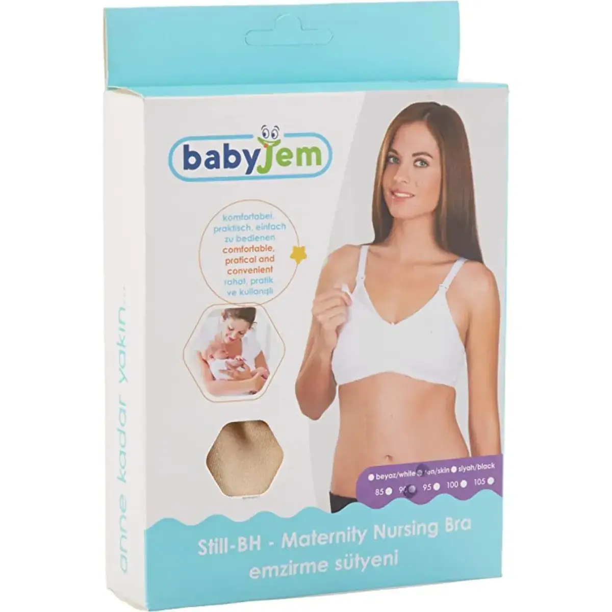 Babyjem Emzirme Sütyeni 85 Beden Ten