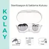Mamajoo İkili Emzik & Sterilizasyon Saklama Kutusu 6+ Ay Antrasit Leopar