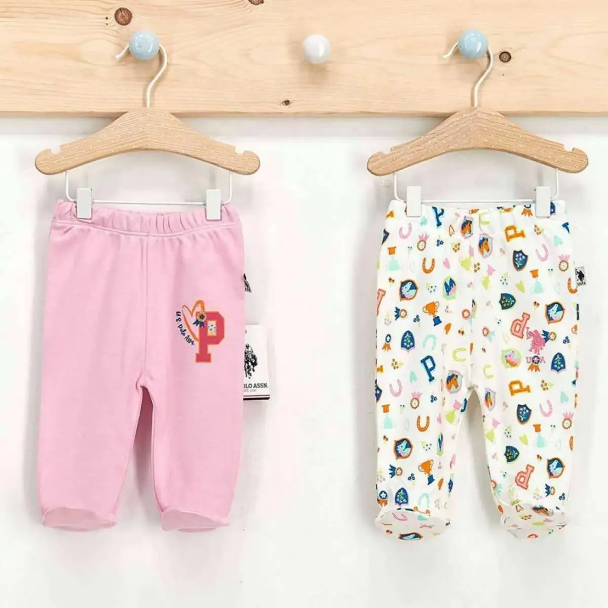 U.S. Polo Pantolon Patikli 2li Toz Pembe