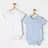 Andy Wawa Body Kısa Kol 2li Jacquard Basic Mavi - Beyaz