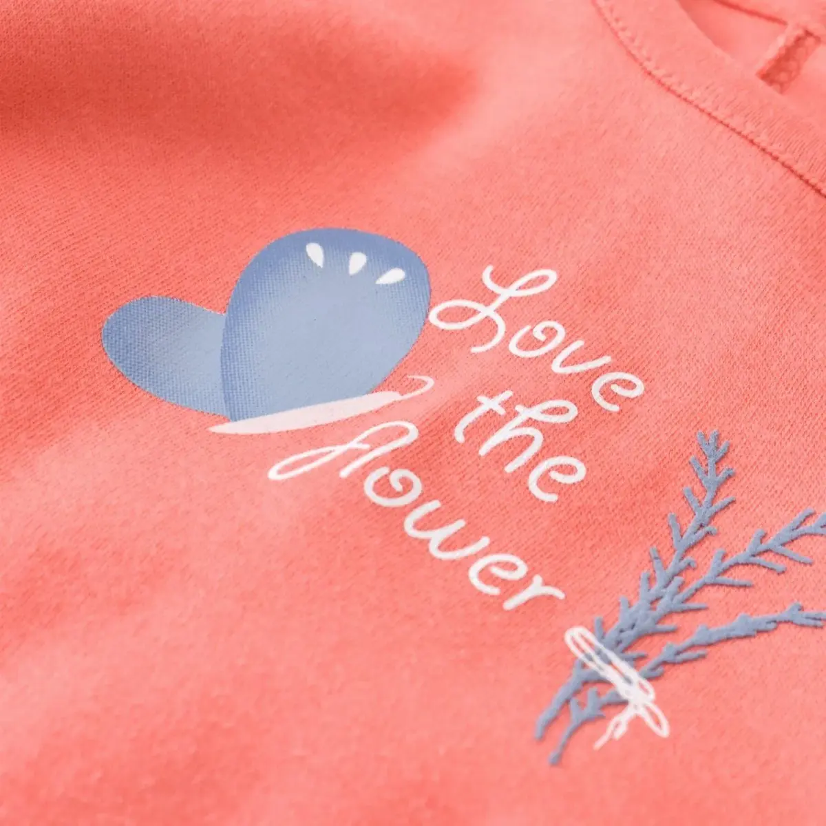 Bibaby Organik 2li Takım Wild Flowers Coral
