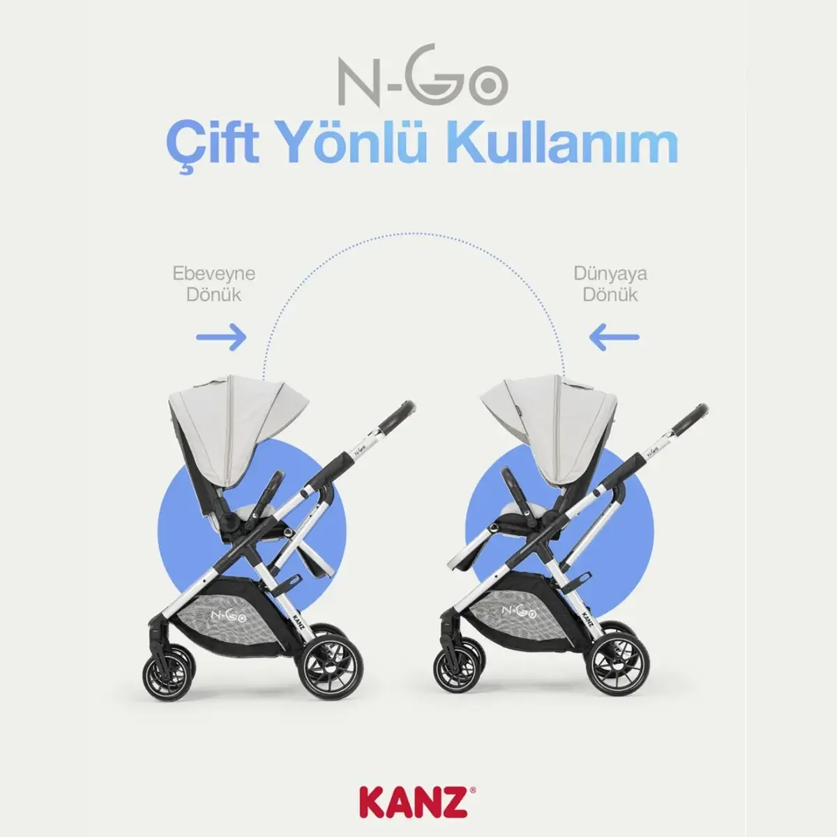 Kanz N-Go Travel Sistem Bebek Arabası Bej