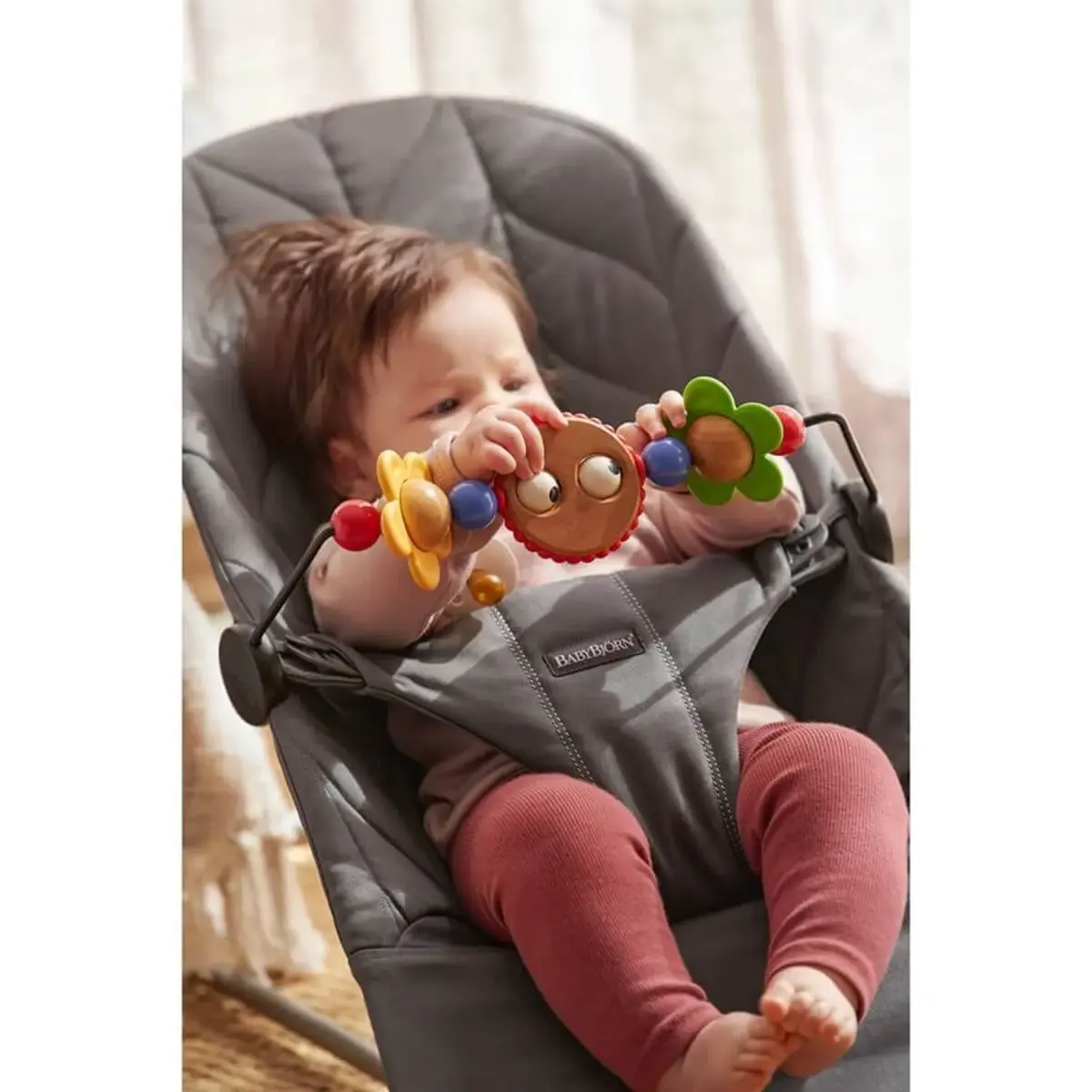 Babybjörn Bliss Ana Kucağı Petal Cotton Oyuncaklı Anthracite