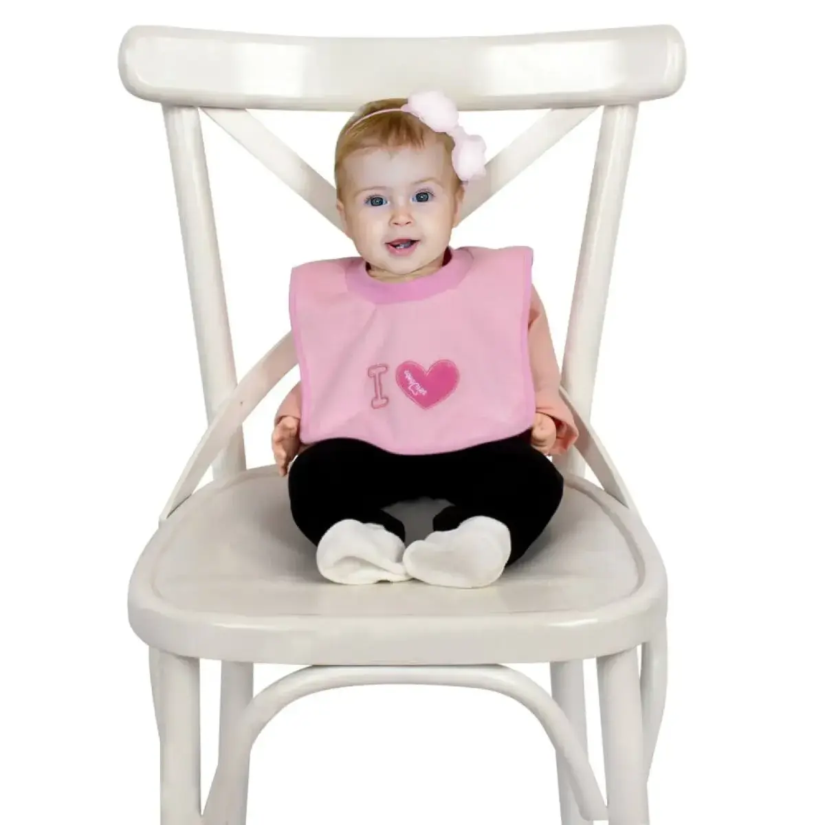 Sevi Bebe Yakalı Havlu Mama Önlüğü Seni Seviyorum