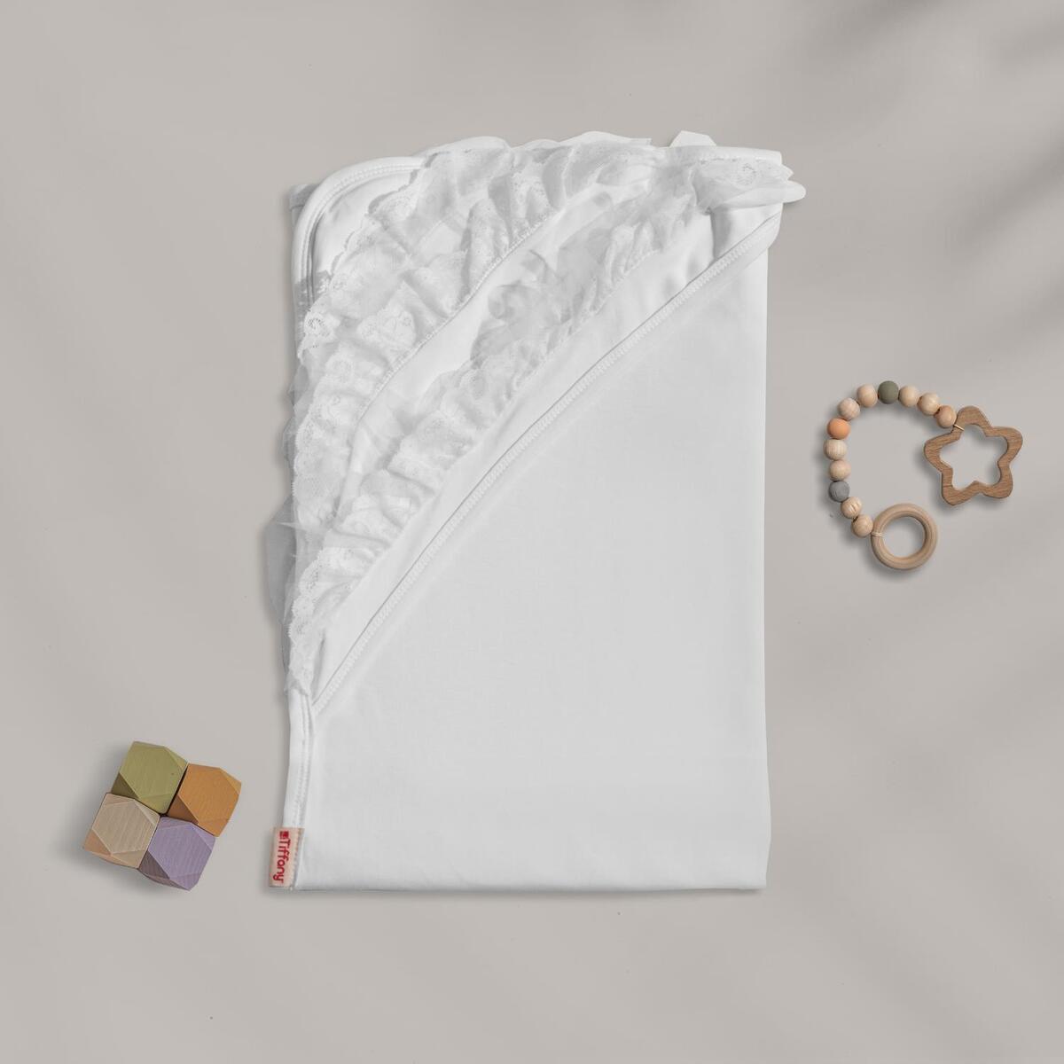 Tiffany Hastane Çıkışı 10lu Güpürlü Basic Theme Beyaz