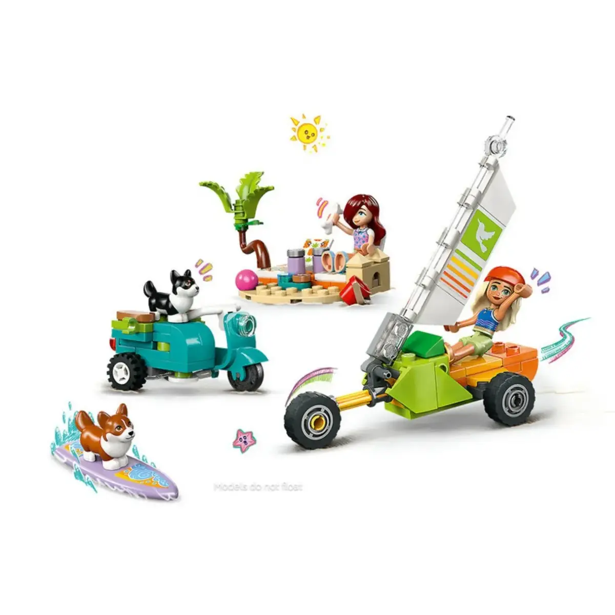 LEGO Friends Sörfçü Köpekler ve Scooter Macerası 42641 