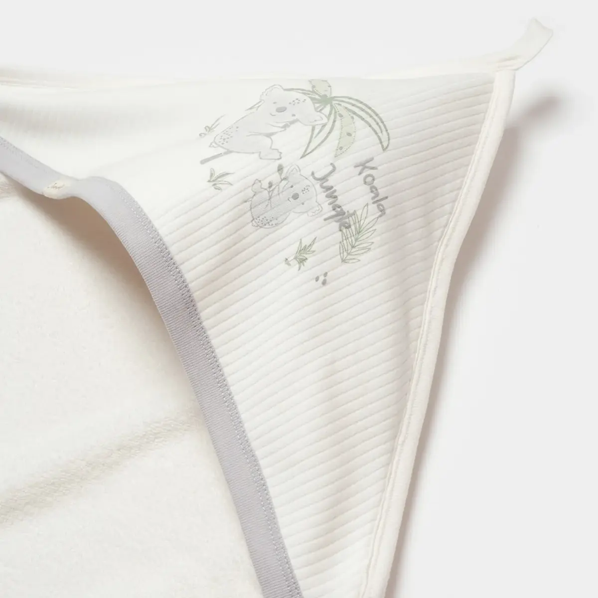 Bibaby Organik Panço Havlu Koala Jungle Gri