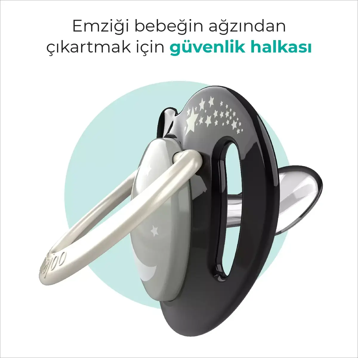Mamajoo Silikon Emzik 2li Gece ve Gündüz & Sterilizasyon Saklama Kutusu 6+ Ay Black Pearl