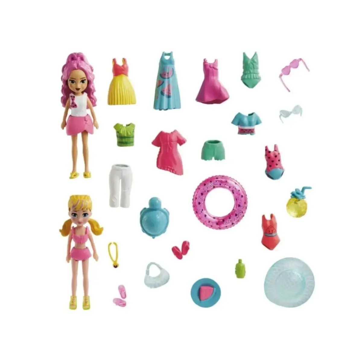 Polly Pocket ve Arkadaşları Farklı Moda Aksesuarları Oyun Setleri