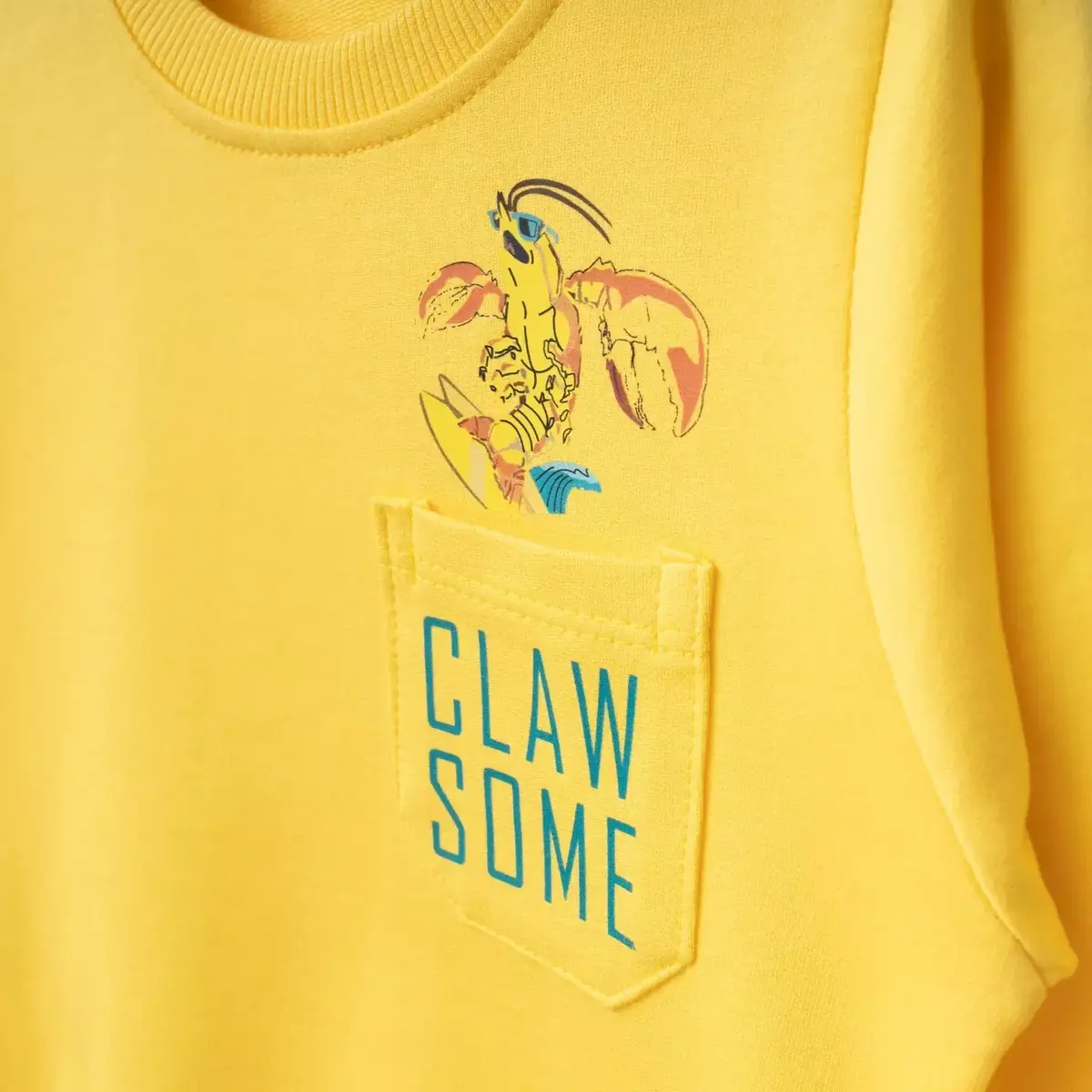 Bebolly Sweatshirt Claw Some Sarı