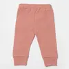 Bibaby Organik Pantolon Waffle Deer And Bird Ekru - Rose