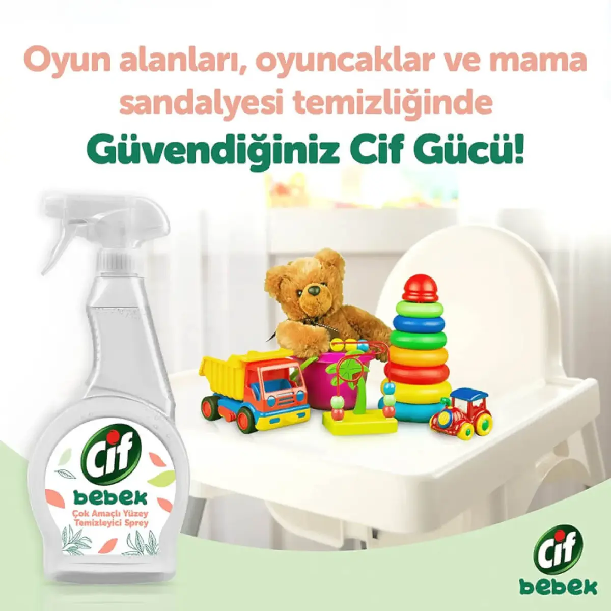 Cif Baby Yüzey Temizleme Spreyi 500 ml