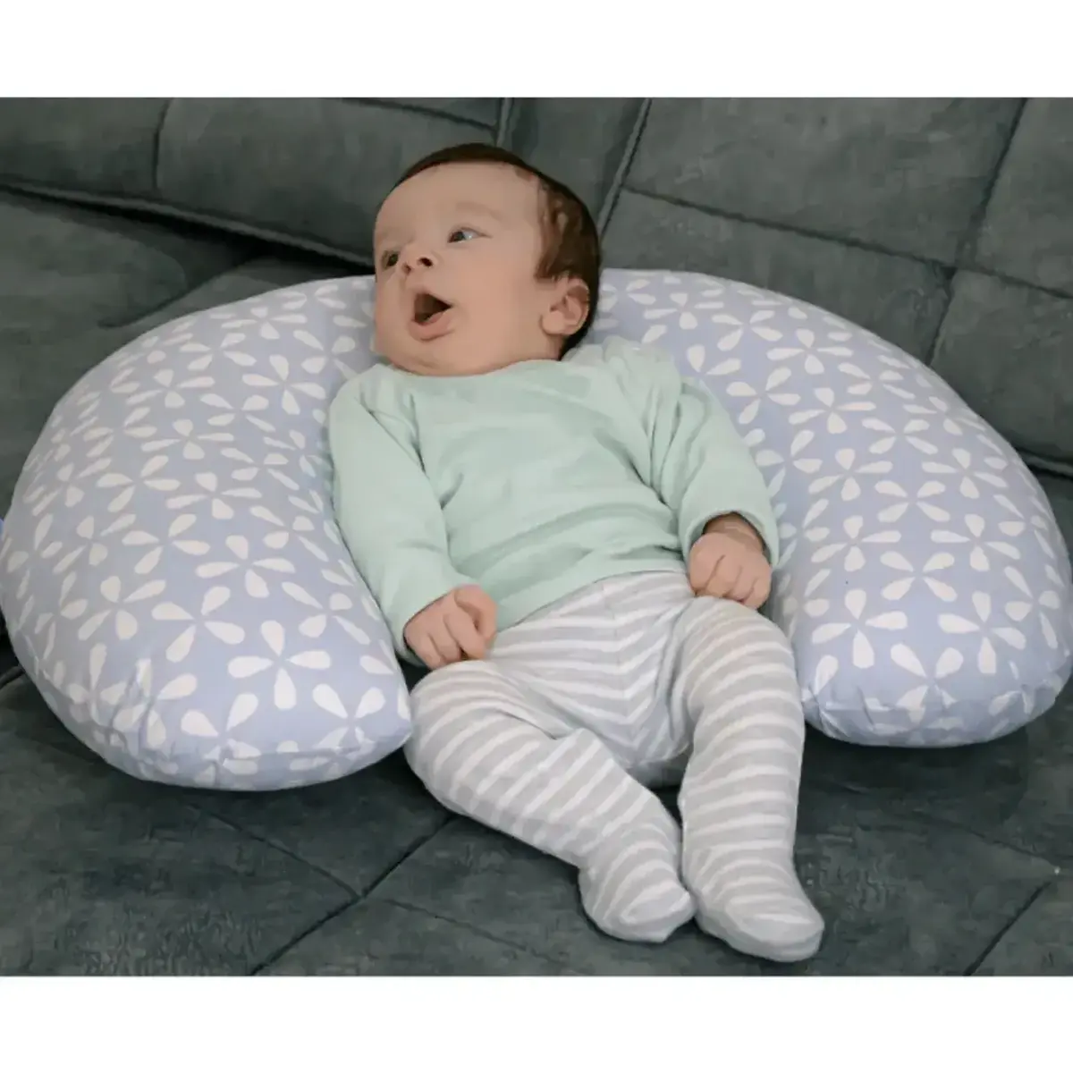 Babyjem Emzirme ve Destek Minderi Pembe Yonca