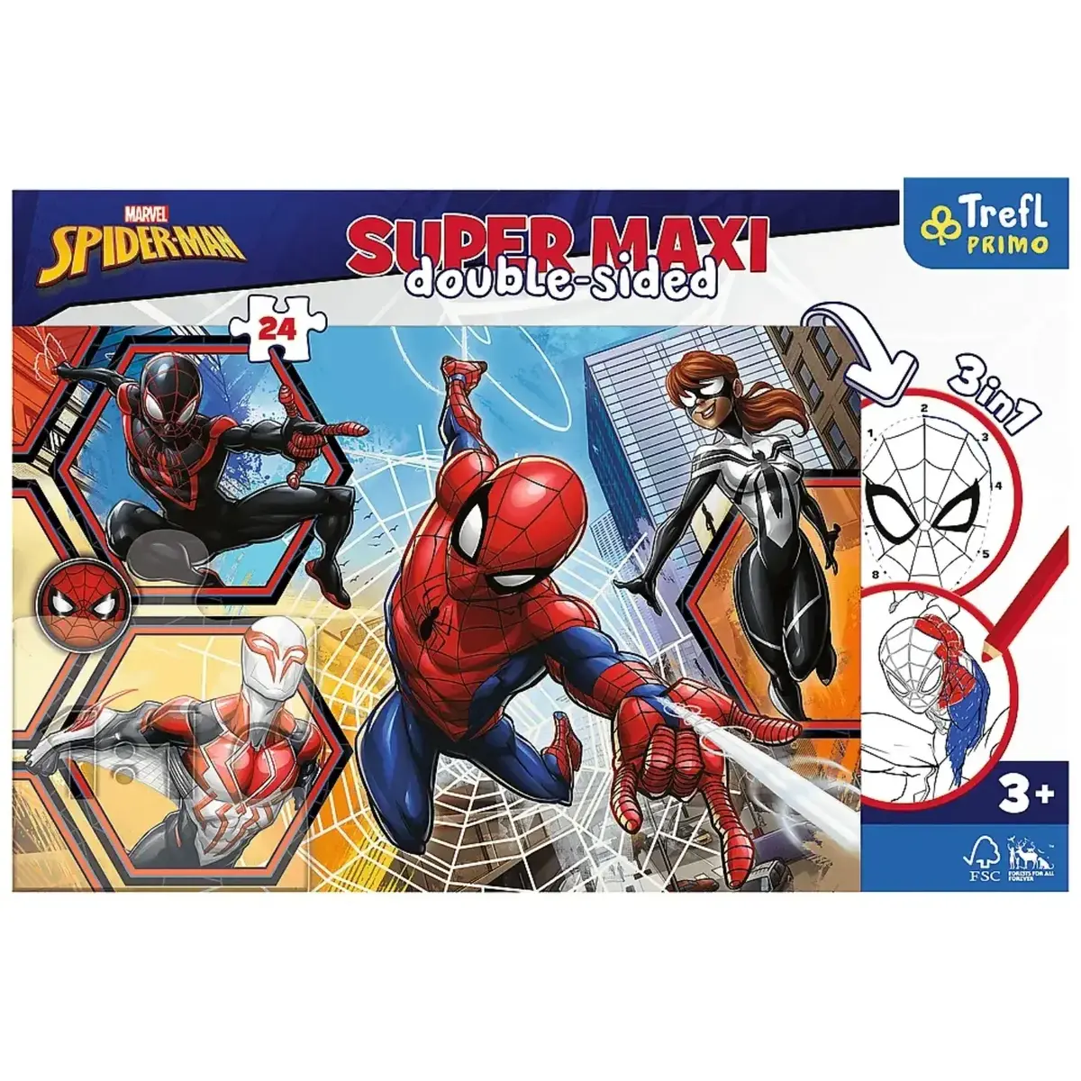Trefl 24 Parça Puzzle Süper Maxi Spiderman