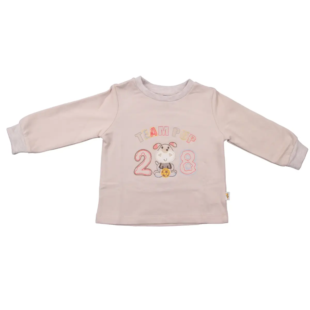 Mini Damla Sweatshirt Köpek Bej Mini Damla Sweatshirt Köpek Bej