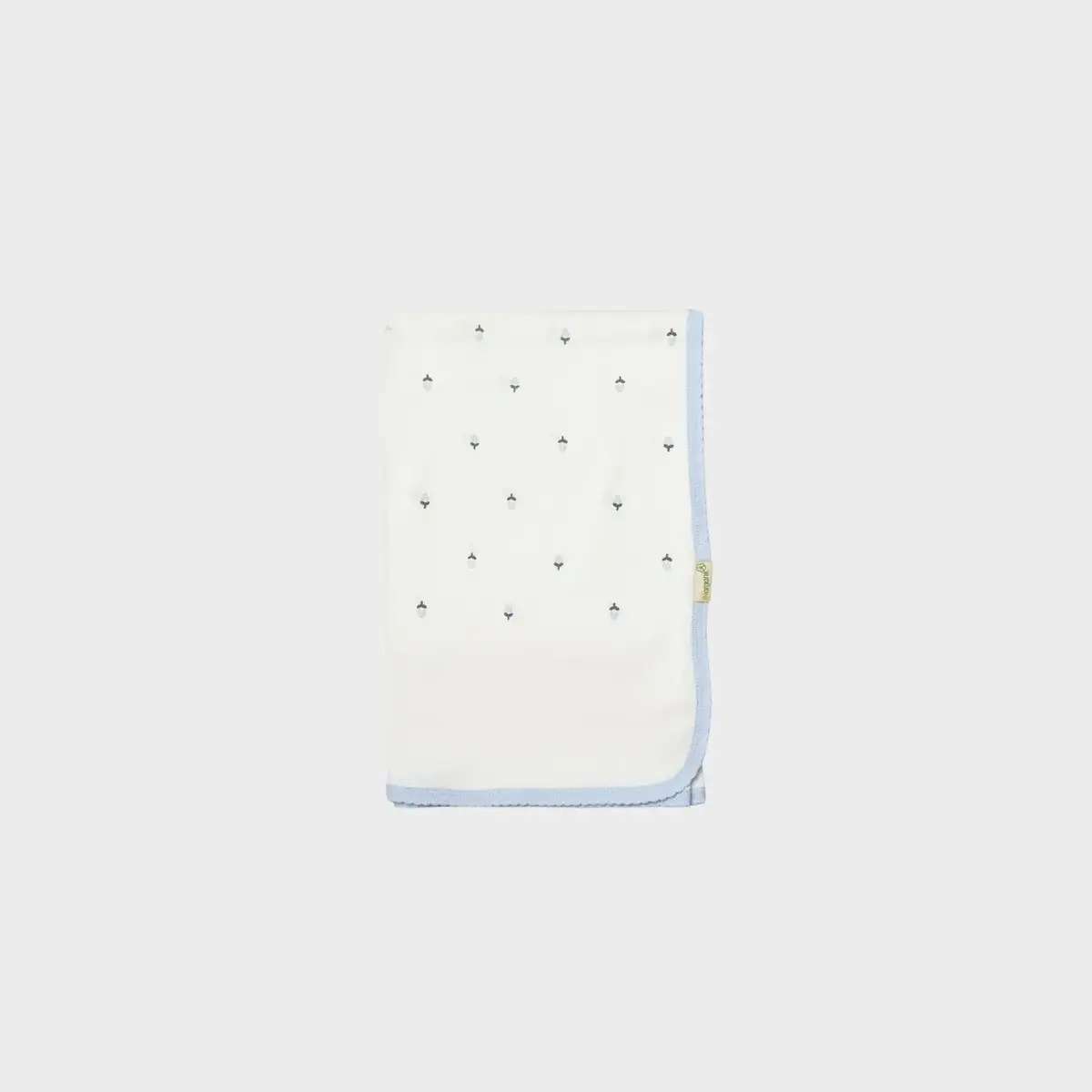 Bibaby Organik Zıbın Takımı 4lü Battaniyeli Love Floral Ekru - Lila
