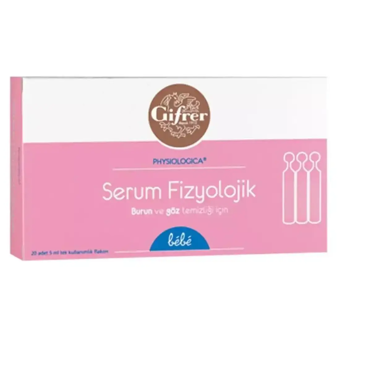 Gifrer Serum Fizyolojik  5 ml X 20 Flakon x2 Adet