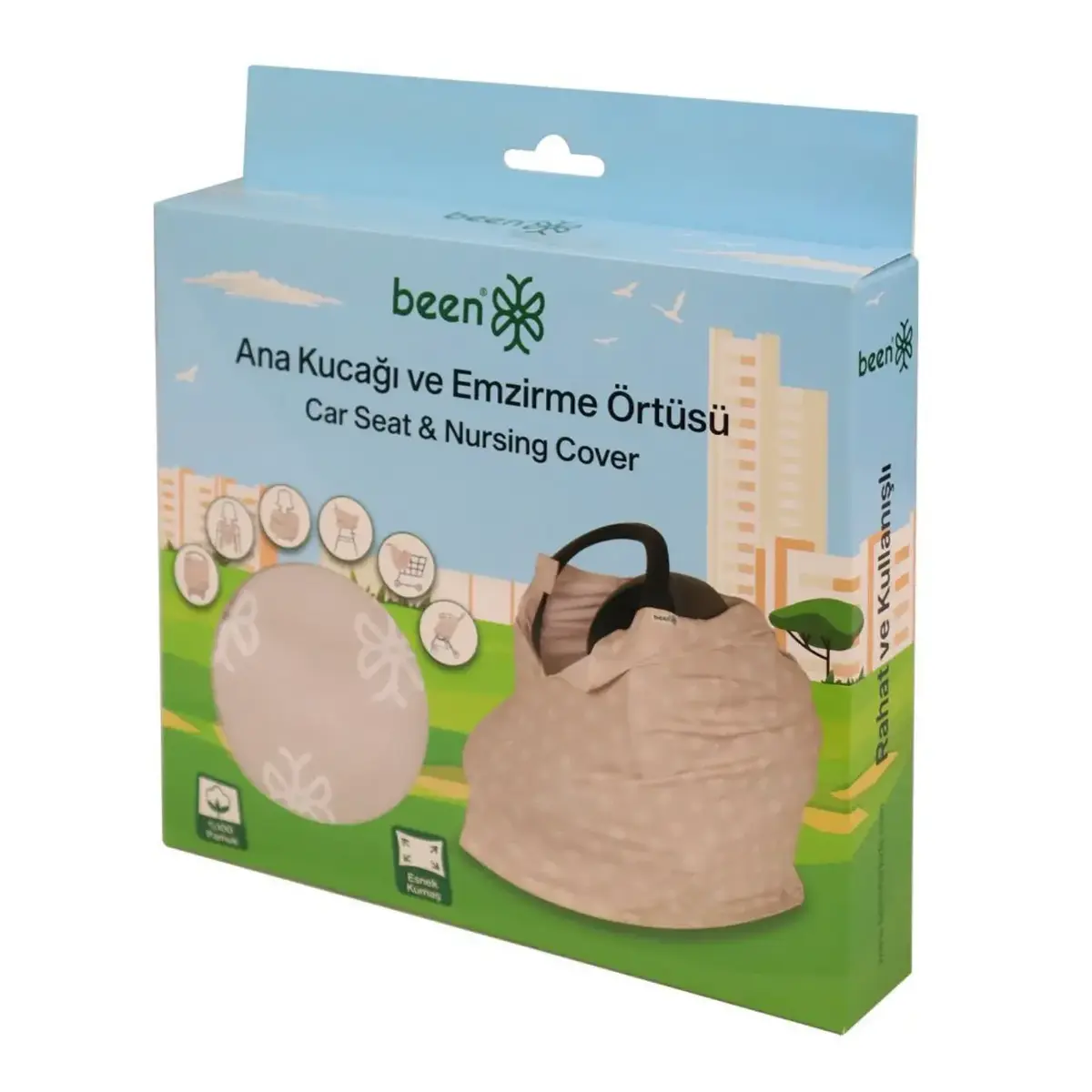 Been Ana Kucağı ve Emzirme Örtüsü Beige