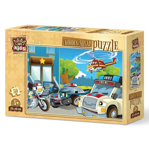 Art Kids Koruyucu Ekip Ahşap Puzzle 50 Parça