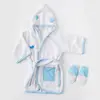 Andy Wawa Bornoz Takımı Baby Home Beyaz