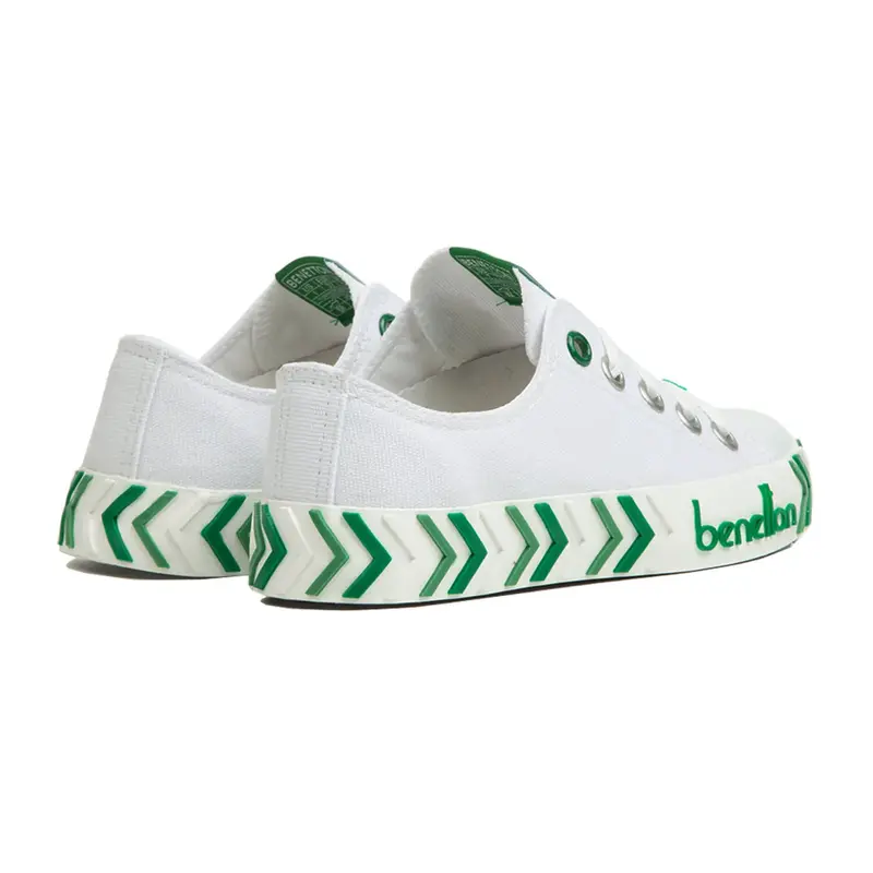 Benetton Ayakkabı Spor Filet Beyaz - Yeşil